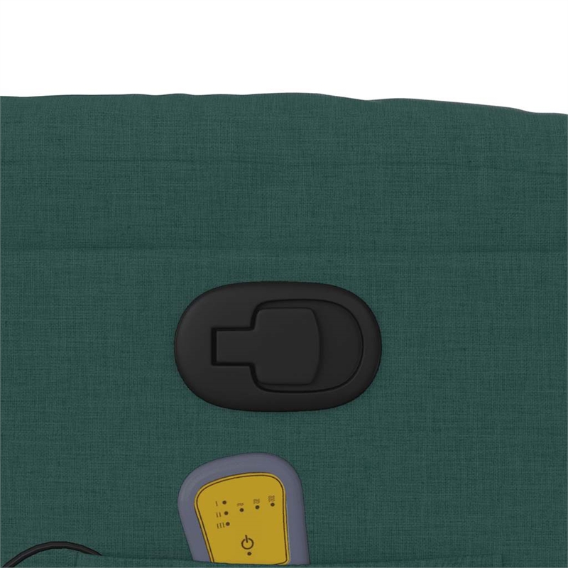 vidaXL Massage Recliner Chair in Dark Green