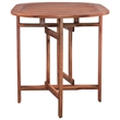 vidaXL Solid Acacia Wood Medium Foldable Dining Table in Brown