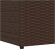 vidaXL PE Rattan Outdoor Storage Box in Brown