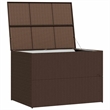 vidaXL PE Rattan Outdoor Storage Box in Brown