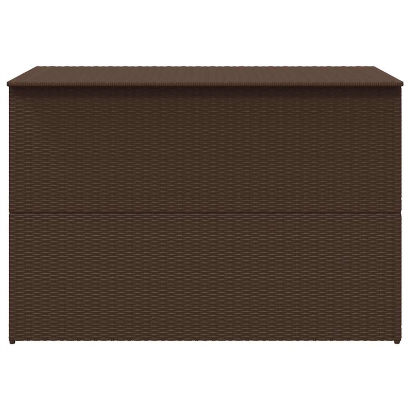 vidaXL PE Rattan Outdoor Storage Box in Brown