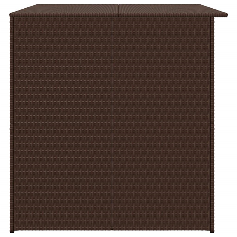 vidaXL PE Rattan Outdoor Storage Box in Brown