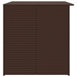 vidaXL PE Rattan Outdoor Storage Box in Brown