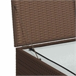 vidaXL PE Rattan Outdoor Storage Box in Brown