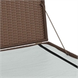 vidaXL PE Rattan Outdoor Storage Box in Brown
