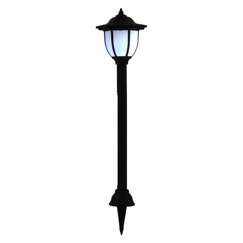 vidaXL Polypropylene Standard Solar Lamp in Black (Set of 3)