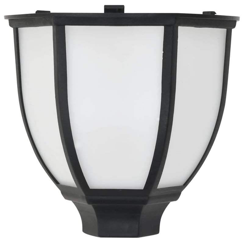 vidaXL Polypropylene Standard Solar Lamp in Black (Set of 3)