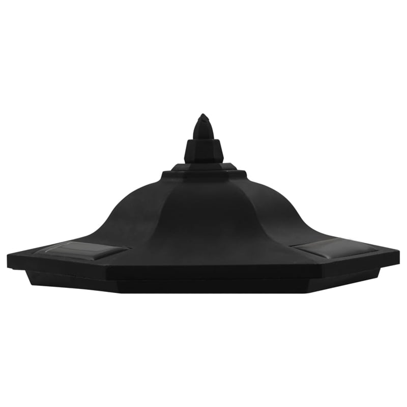 vidaXL Polypropylene Standard Solar Lamp in Black (Set of 3)