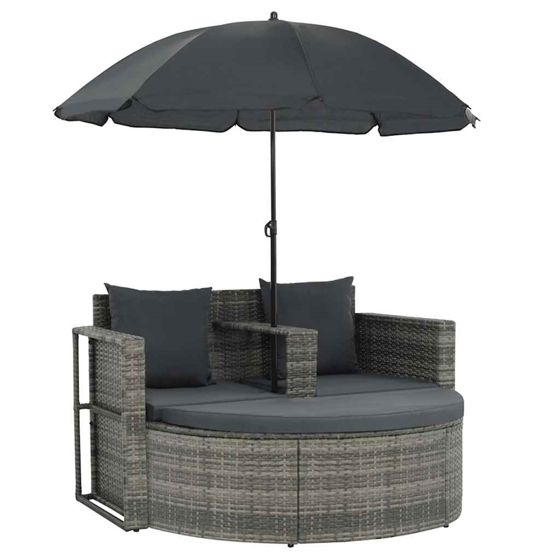 vidaXL Garden Chair in Gray