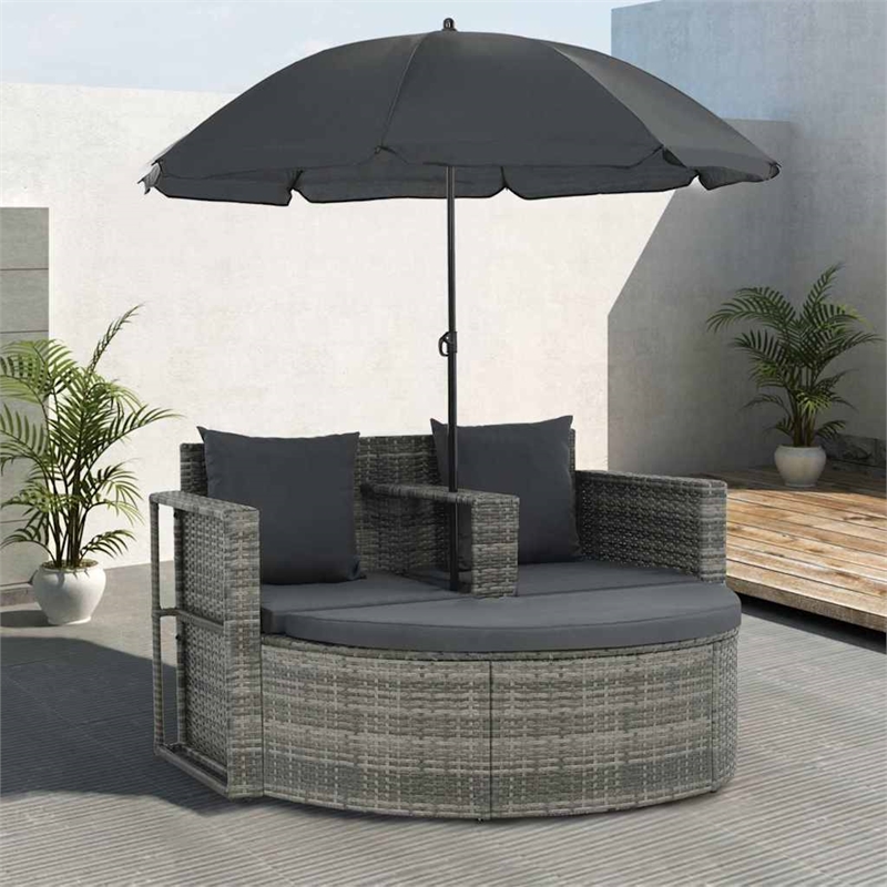 vidaXL Garden Chair in Gray