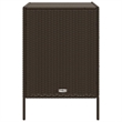 vidaXL PE Rattan Garden Storage Cabinet in Brown