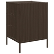 vidaXL PE Rattan Garden Storage Cabinet in Brown