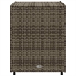 vidaXL PE Rattan Garden Storage Cabinet in Grey