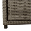 vidaXL PE Rattan Garden Storage Cabinet in Grey