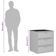 vidaXL PE Rattan Garden Storage Cabinet in Grey
