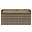 vidaXL Poly Rattan Storage Bench in Brown/Grey