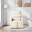 vidaXL Fabric Massage Recliner Chair in Cream