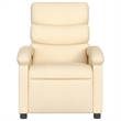 vidaXL Fabric Massage Recliner Chair in Cream