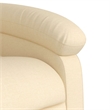 vidaXL Fabric Massage Recliner Chair in Cream