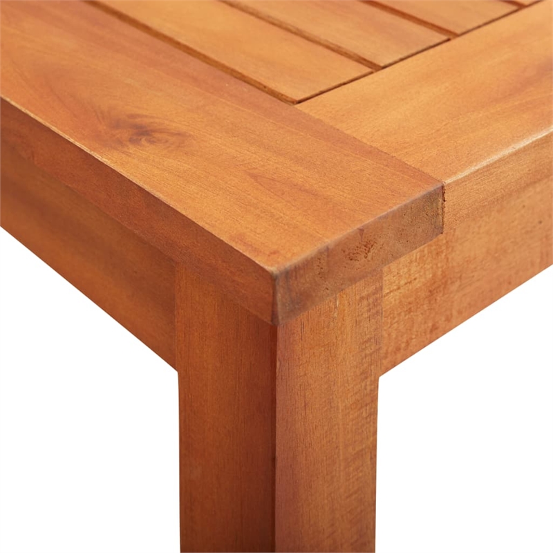 vidaXL  Solid Acacia Wood Medium Durable Table in Natural