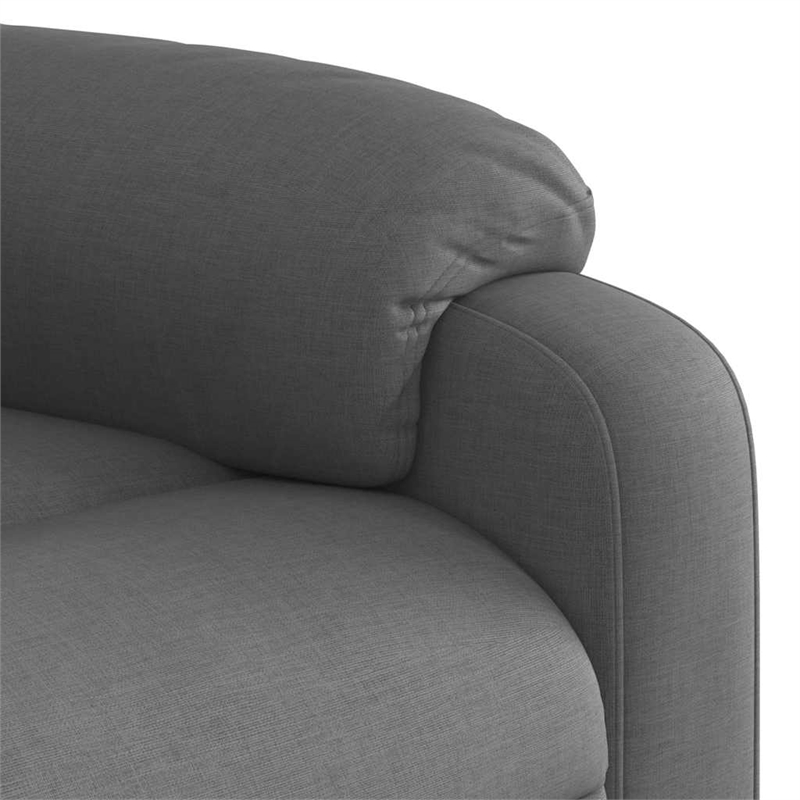 vidaXL Fabric Massage Recliner Chair in Dark Grey