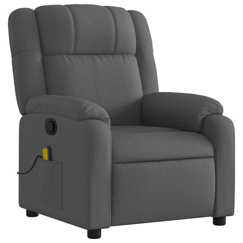 vidaXL Massage Recliner Chair in Dark Grey