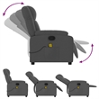 vidaXL Massage Recliner Chair in Dark Grey
