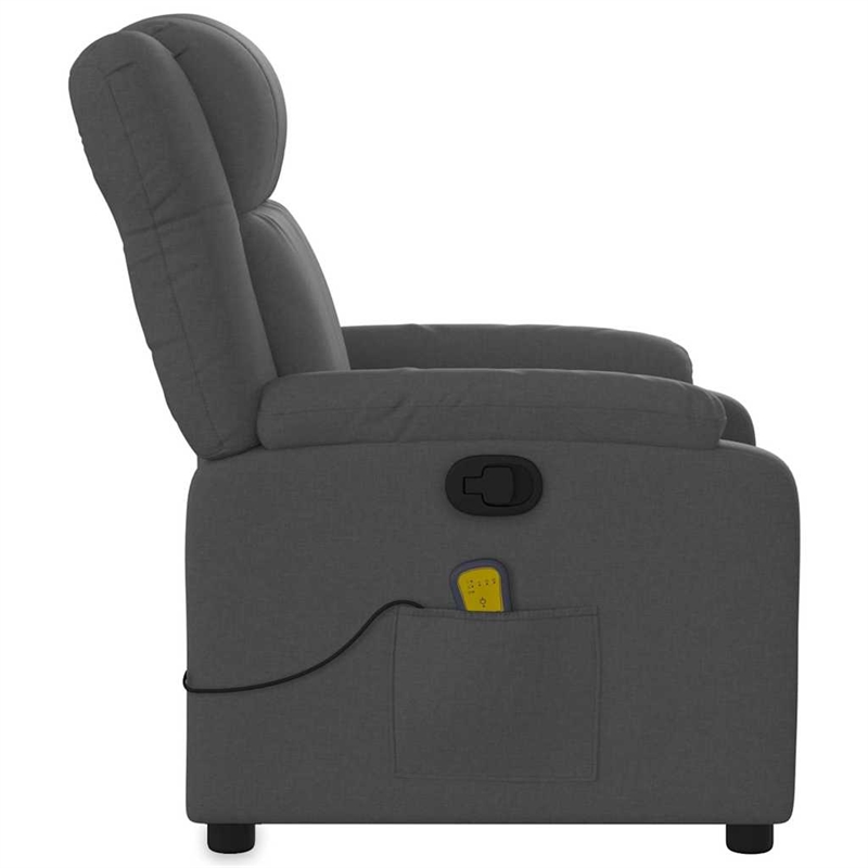 vidaXL Massage Recliner Chair in Dark Grey