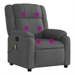 vidaXL Massage Recliner Chair in Dark Grey