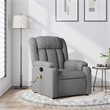 vidaXL Massage Recliner Chair in Light Gray