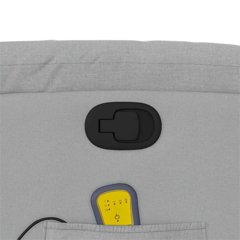 vidaXL Massage Recliner Chair in Light Gray