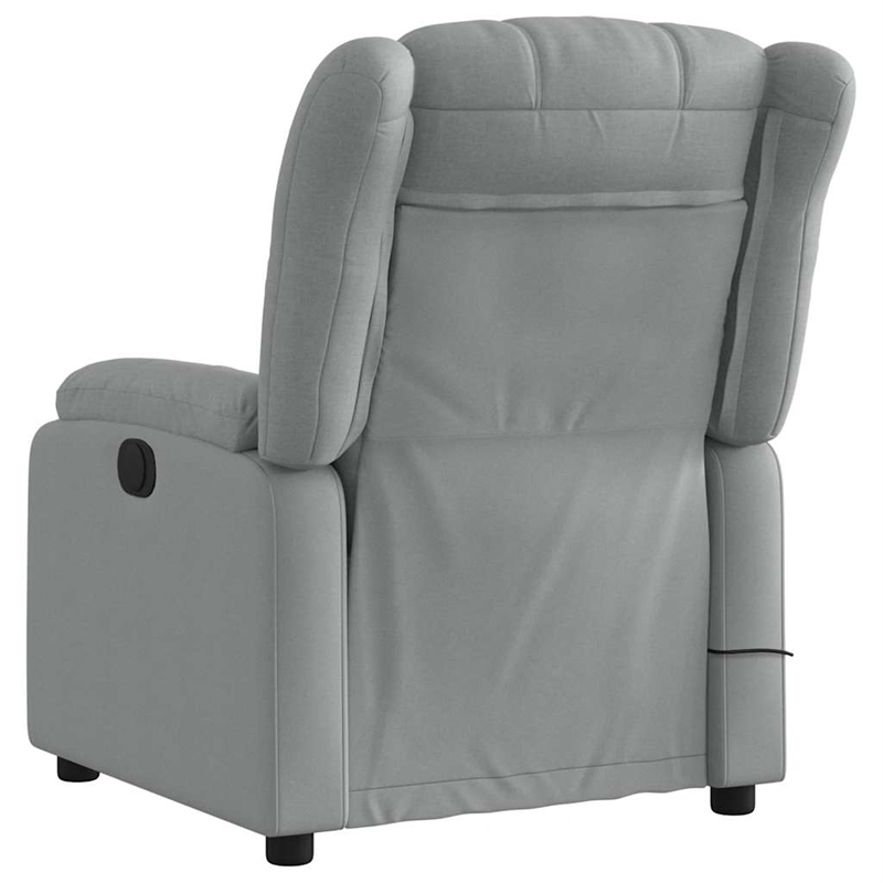 vidaXL Massage Recliner Chair in Light Gray