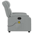 vidaXL Massage Recliner Chair in Light Gray