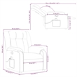 vidaXL Massage Recliner Chair in Dark Grey