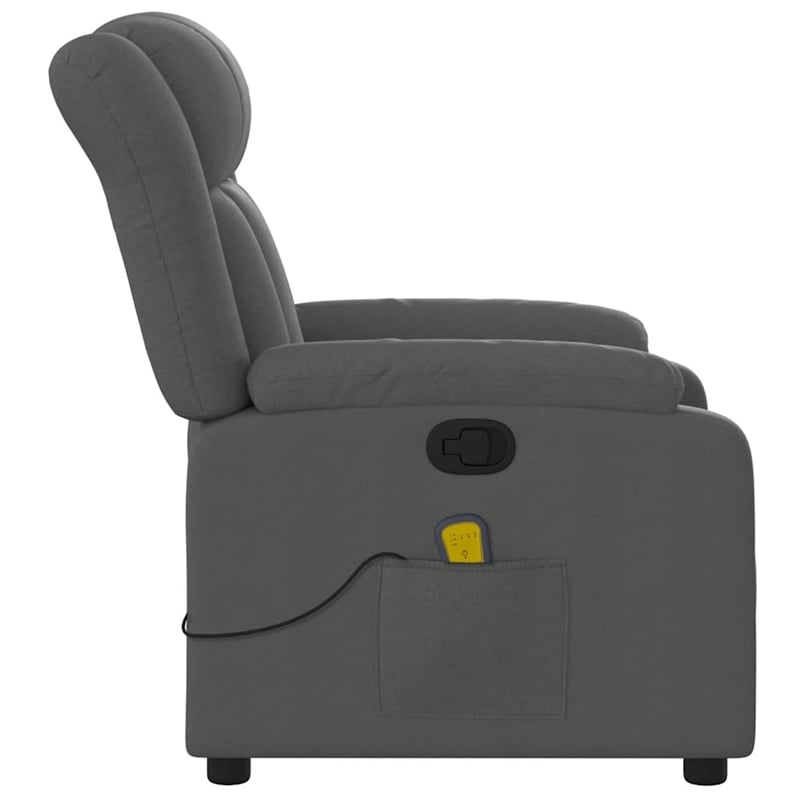 vidaXL Massage Recliner Chair in Dark Grey