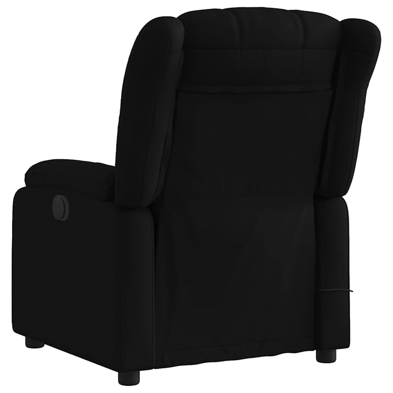 vidaXL Fabric Massage Recliner Chair in Black