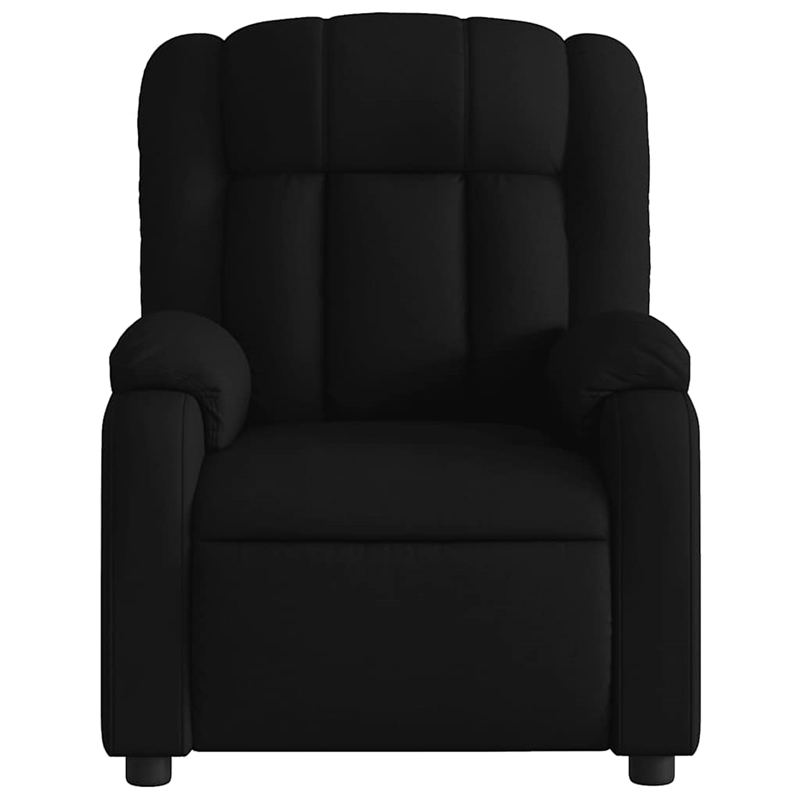 vidaXL Fabric Massage Recliner Chair in Black