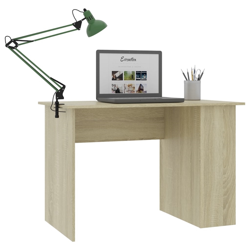 vidaXL Engineered Wood Medium Computer Desk in Sonoma Oak