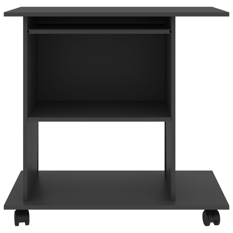 vidaXL Engineered Wood Compact Computer Desk in Gray