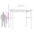 vidaXL Steel BBQ Gazebo in Anthracite