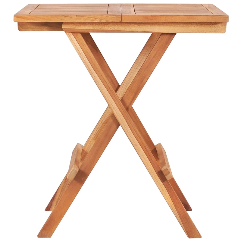 vidaXL Solid Teak Wood  Bistro Table in Natural