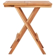 vidaXL Solid Teak Wood  Bistro Table in Natural