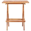 vidaXL Solid Teak Wood  Bistro Table in Natural