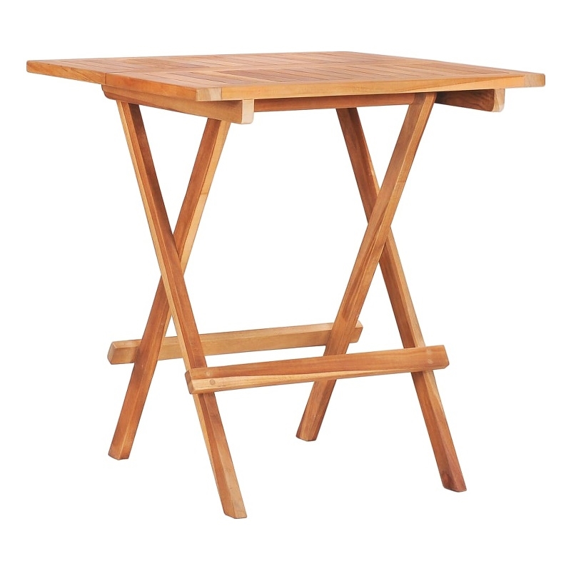 vidaXL Solid Teak Wood  Bistro Table in Natural