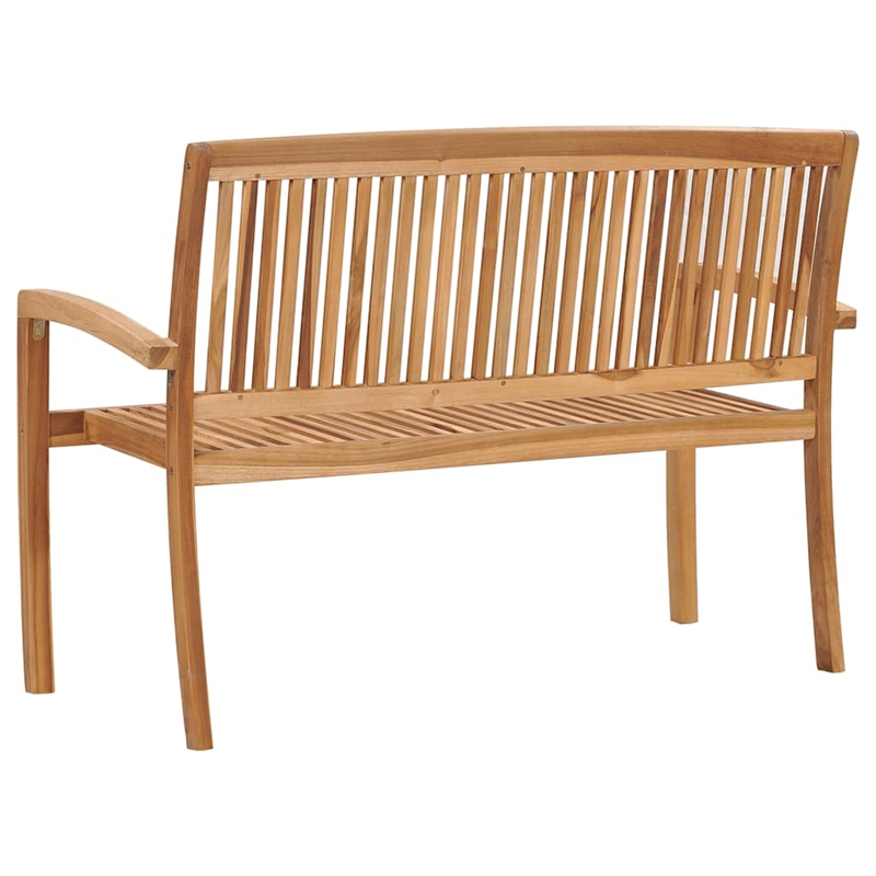 vidaXL Solid Teak Wood Garden Bench in Natural