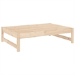 vidaXL Solid Pinewood Garden Footstool in Beige