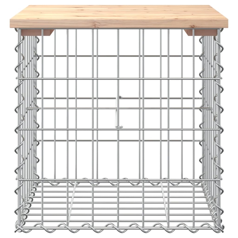 vidaXL Wood Garden Bench in Silver/Natural