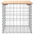 vidaXL Wood Garden Bench in Silver/Natural