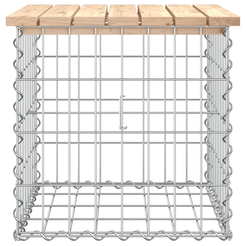 vidaXL Wood Garden Bench in Silver/Natural