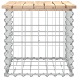 vidaXL Wood Garden Bench in Silver/Natural